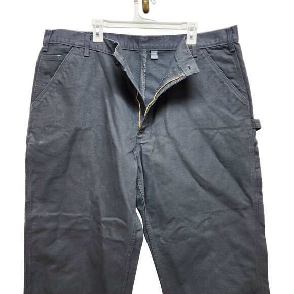 Carhartt Mens Loose Fit Carpenter Pants 44x30 Black Durable Workwear - Picture 9 of 9